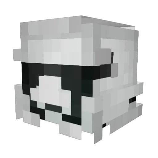 Artyglasse Minecraft avatar head, 3D render