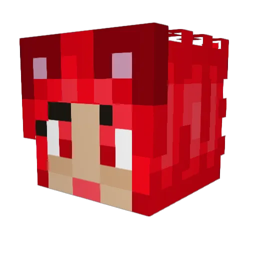 ArtymisTheKitty Minecraft avatar head, 3D render
