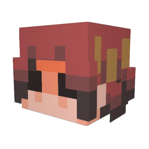 Artytitle Minecraft avatar head, 3D render