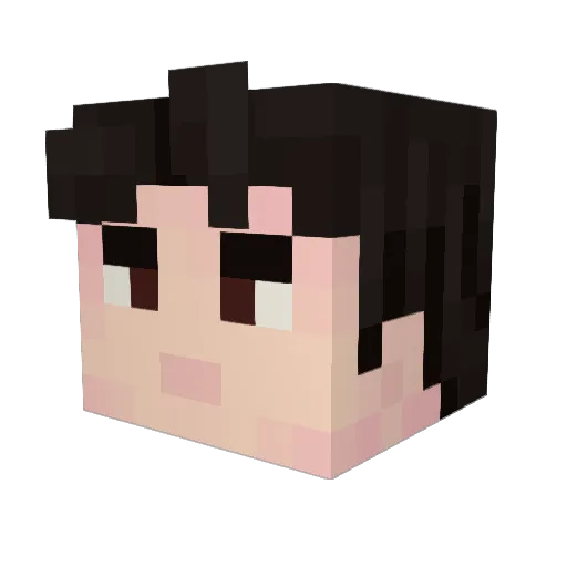 Artyuxx Minecraft avatar head, 3D render