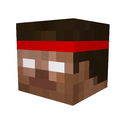 ArtzNotFound Minecraft avatar head, 3D render