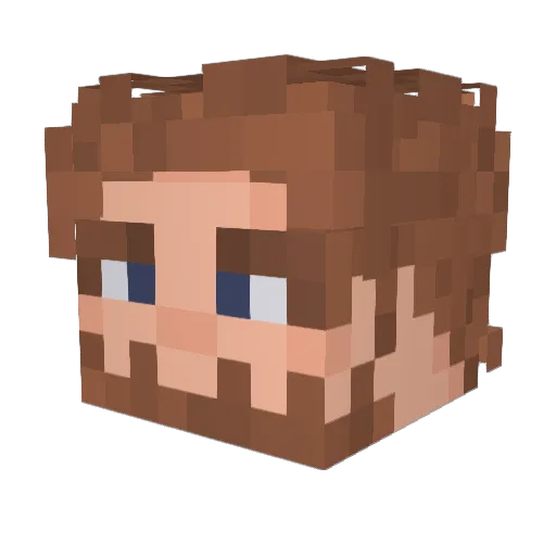 Aru0501 Minecraft avatar head, 3D render