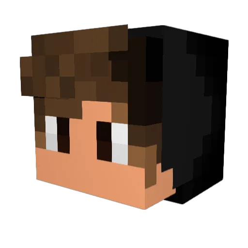 Aru2405 Minecraft avatar head, 3D render