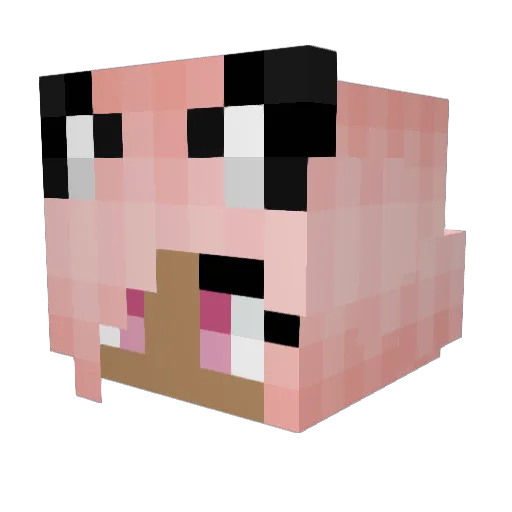 AruDay Minecraft avatar head, 3D render