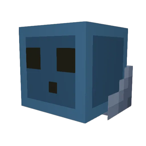AruNavy Minecraft avatar head, 3D render