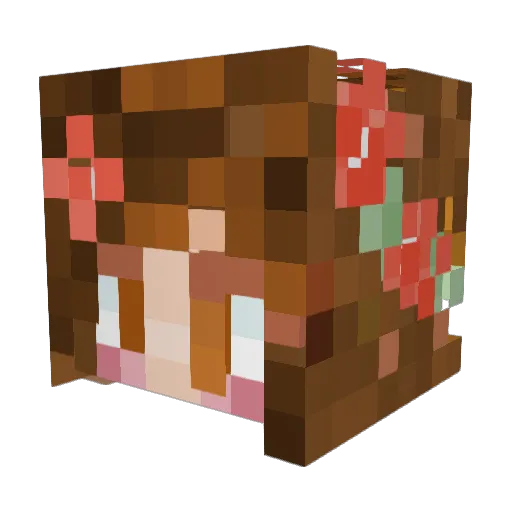 Arubiss Minecraft avatar head, 3D render
