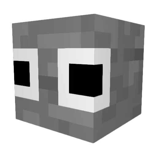 Aruez Minecraft avatar head, 3D render