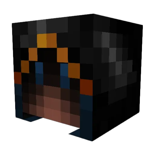 Arukemos Minecraft avatar head, 3D render