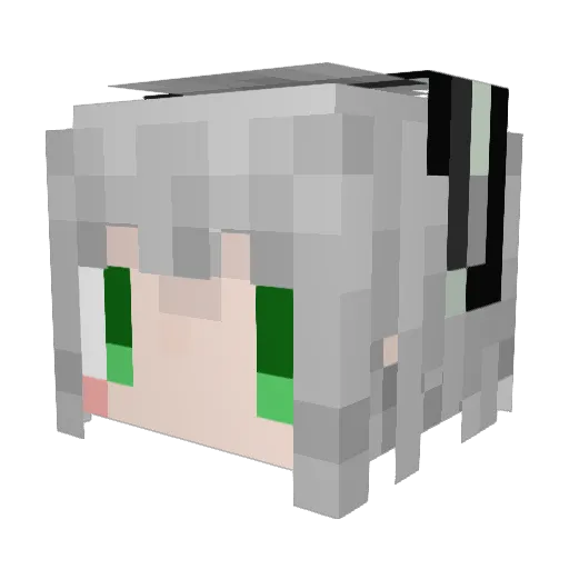 ArumeriA Minecraft avatar head, 3D render