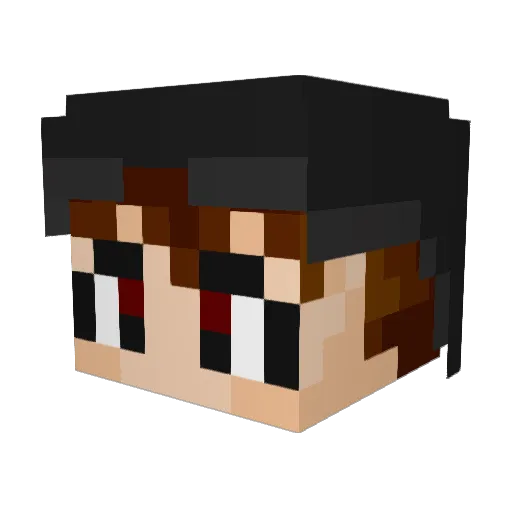 Arumicks Minecraft avatar head, 3D render