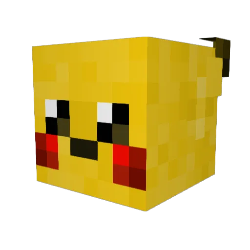 Arurna Minecraft avatar head, 3D render