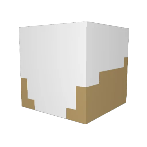 Arushiepushie Minecraft avatar head, 3D render