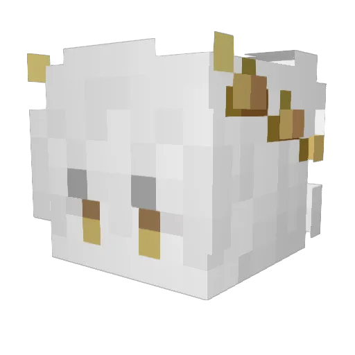 ArushpuChuChu Minecraft avatar head, 3D render