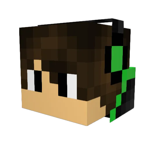 Arutas_Eren Minecraft avatar head, 3D render