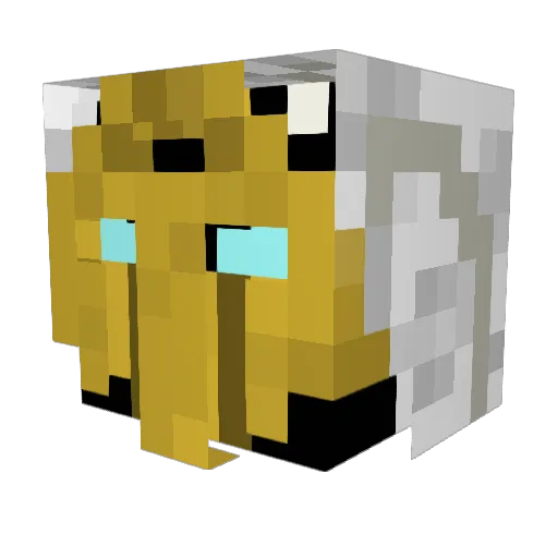 Arvarius Minecraft avatar head, 3D render