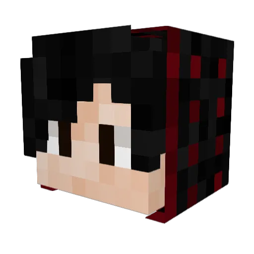 Arvay Minecraft avatar head, 3D render