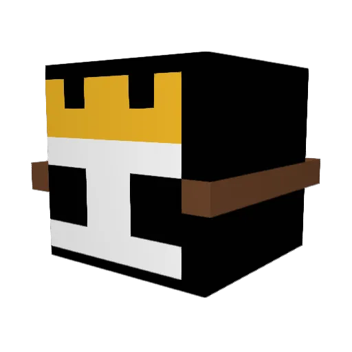 Arvelyx Minecraft avatar head, 3D render