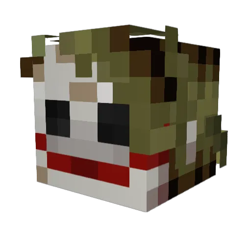 Arvendio Minecraft avatar head, 3D render
