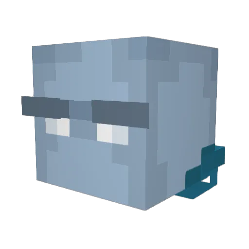Arvexx Minecraft avatar head, 3D render