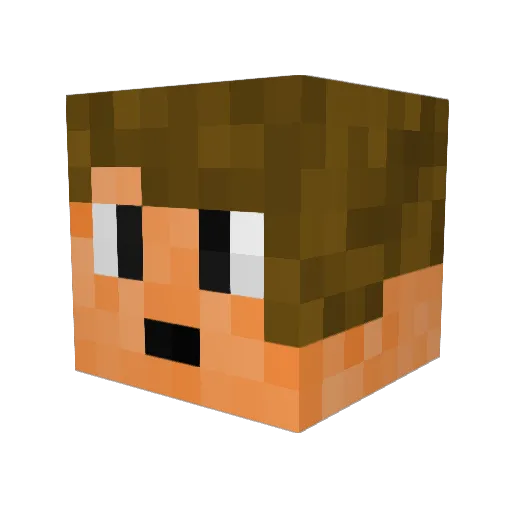 Arvid_den_store Minecraft avatar head, 3D render