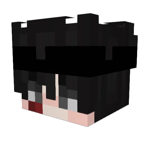 Arviixzuh Minecraft avatar head, 3D render