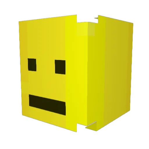 Arvizz Minecraft avatar head, 3D render