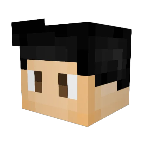 Arvnar Minecraft avatar head, 3D render