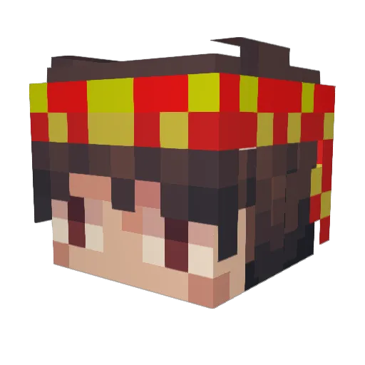 Arvonii_ Minecraft avatar head, 3D render