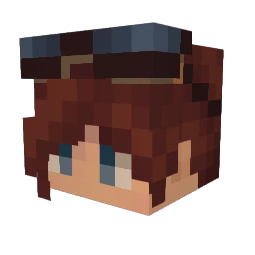 Arvos05 Minecraft avatar head, 3D render