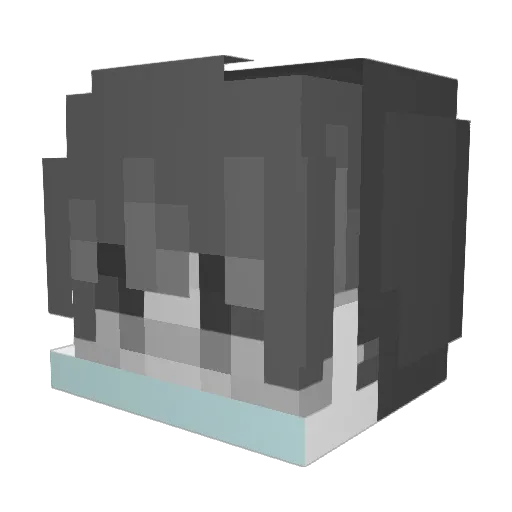 Arvv Minecraft avatar head, 3D render