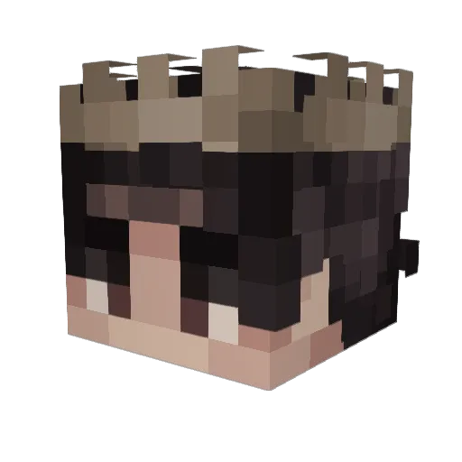 Arxaios Minecraft avatar head, 3D render
