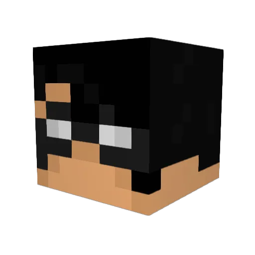 Arxonius Minecraft avatar head, 3D render