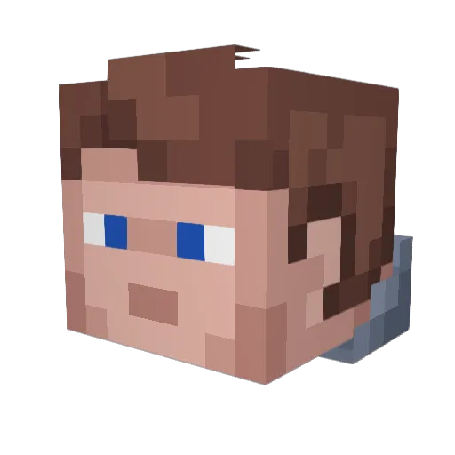 Arxtic0 Minecraft avatar head, 3D render