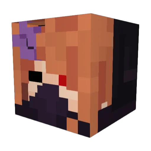 AryKat Minecraft avatar head, 3D render