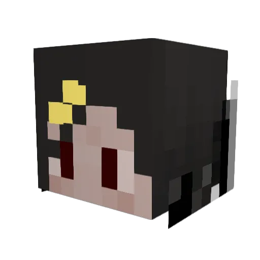 AryaTM Minecraft avatar head, 3D render