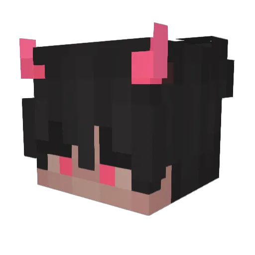 Aryaash1 Minecraft avatar head, 3D render