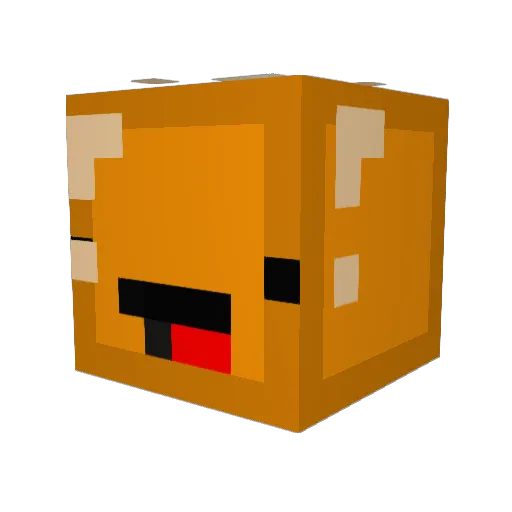 Arybadary Minecraft avatar head, 3D render