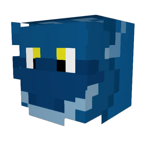 Arygoth Minecraft avatar head, 3D render