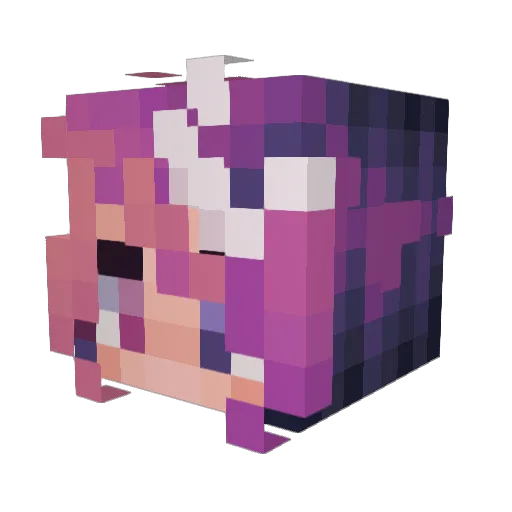 Aryia_ Minecraft avatar head, 3D render