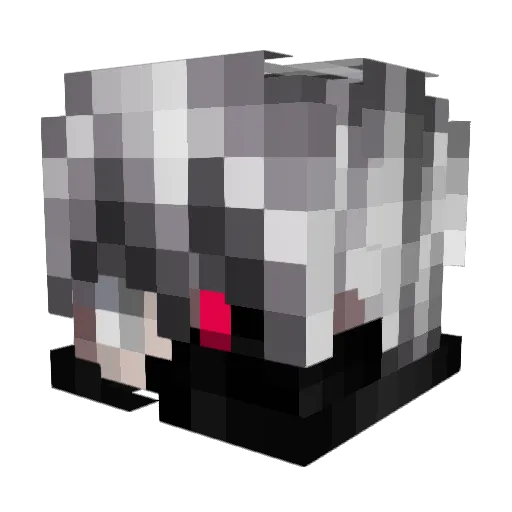 Aryllus Minecraft avatar head, 3D render