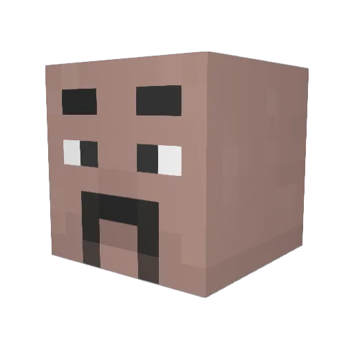 Aryrio Minecraft avatar head, 3D render