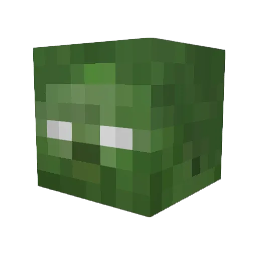 Aryzo Minecraft avatar head, 3D render