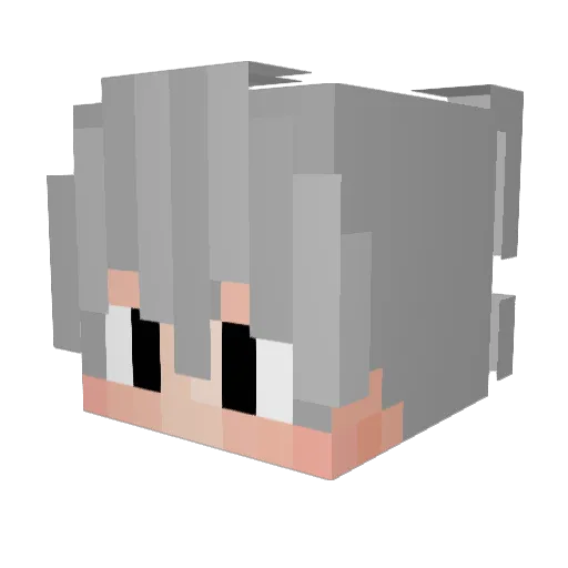 Arzenc Minecraft avatar head, 3D render