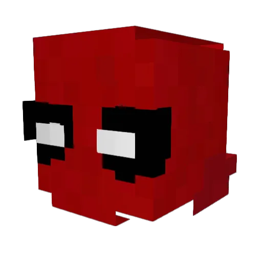 Arzimin Minecraft avatar head, 3D render