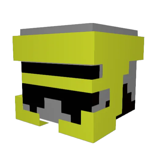 Arznek Minecraft avatar head, 3D render