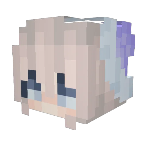 As2Qz_ Minecraft avatar head, 3D render