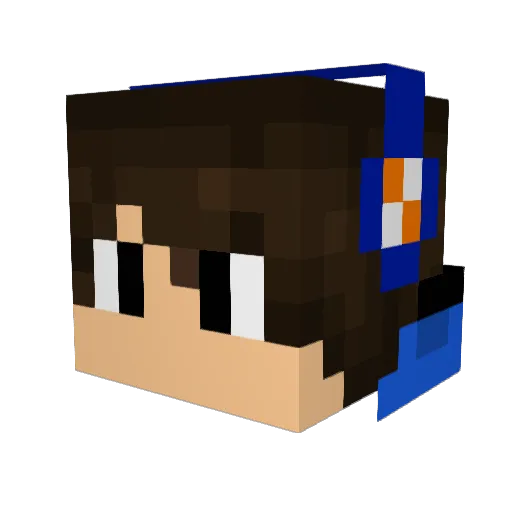 As2coeur_ Minecraft avatar head, 3D render