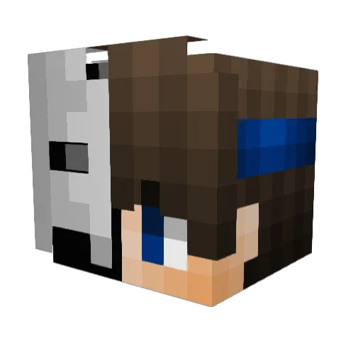 As3z Minecraft avatar head, 3D render