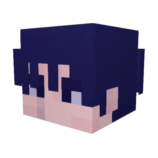 AsCHydro Minecraft avatar head, 3D render