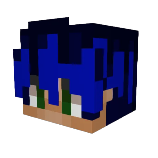 AsKAr_CgZ Minecraft avatar head, 3D render
